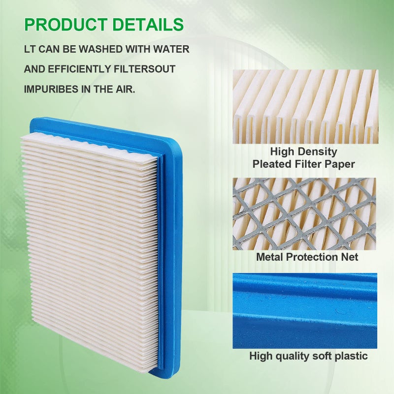 cyleto 17213-GET-000 Air Filter for Honda Ruckus Zoomer Metro Dio Z4 NPS50 2003-2014 / CHF50 Metropolitan Crea SCOOPY JAZZ 50 2002-2009 17213-GET-000 For Briggs and Stratton 491588 399959 4915885 625e 675ex - Image 3